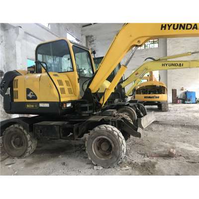 Used Hyundai R60w-8 excavator ,hyundai wheel mini excavator 60w-8 machine for sale