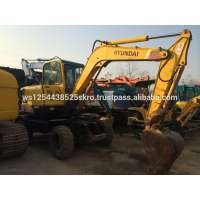 top hot sales used hyundai wheel excavator 60-7 excavator for sale